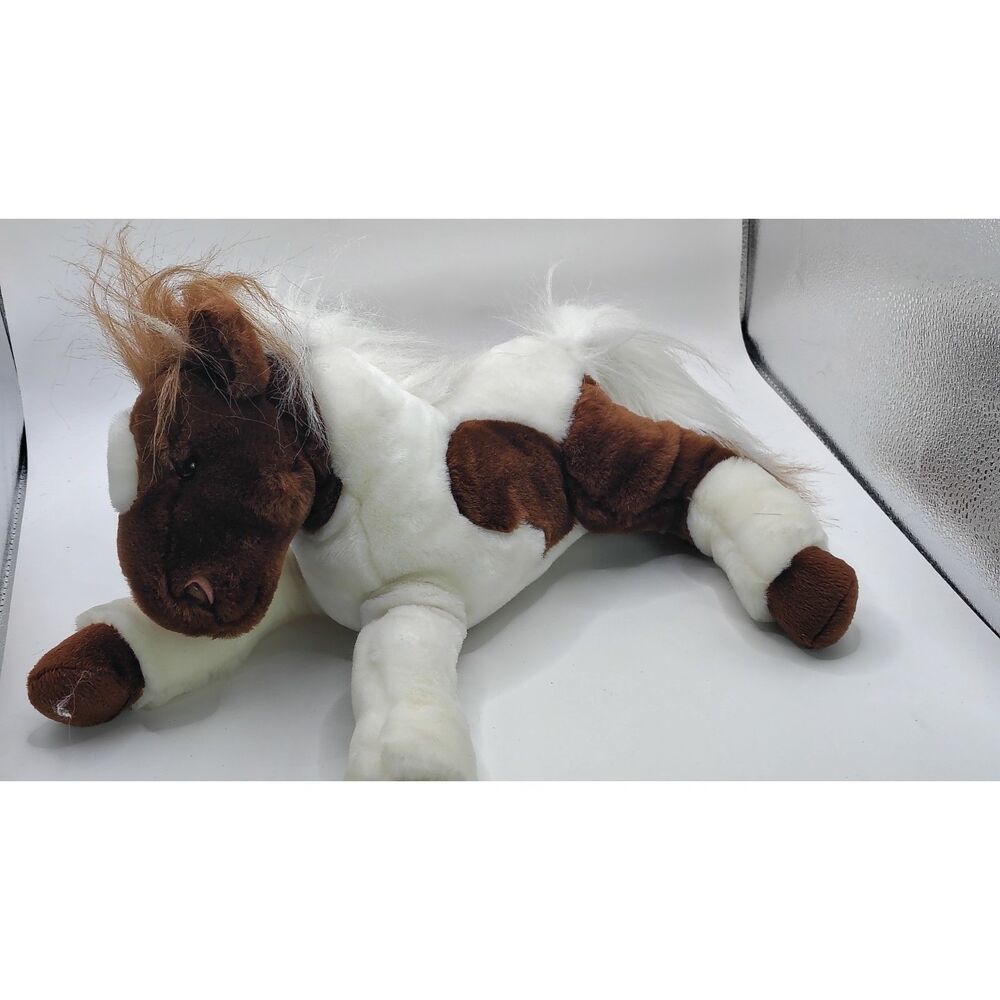 2005 Toys R Us Wells Fargo Pinto Painted Brown White Horse Trixie Plush Toy 15”